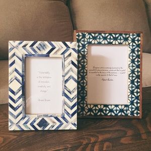 Pair of Bohemian Tiled Frames